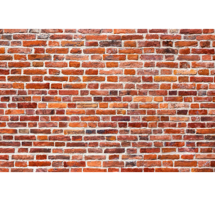 Rustikt murstensmønster rullegardin mønster - TenStickers