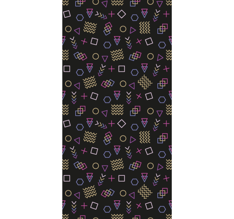 Geometrisk formundersøgelse moderne rullegardiner - TenStickers