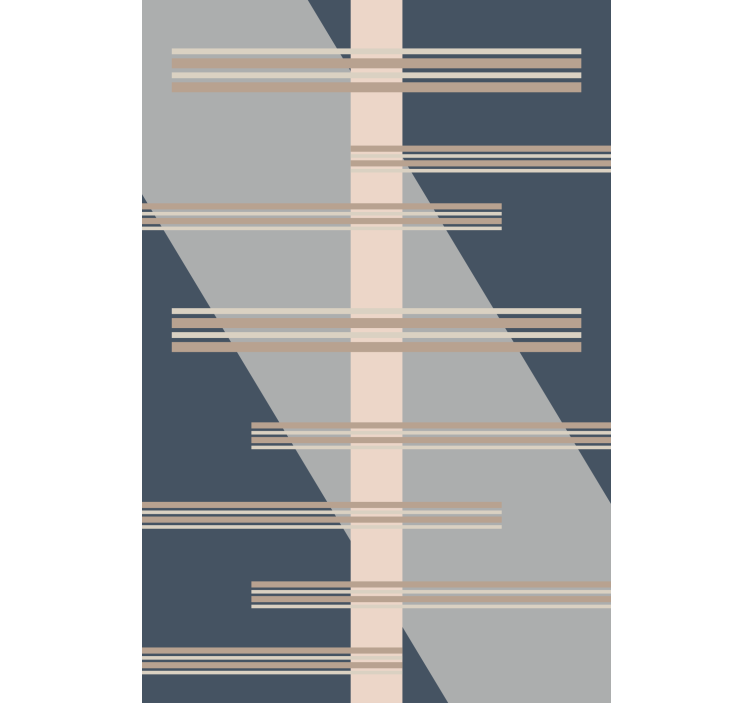 Geometrisk linje tema moderne rullegardiner - TenStickers