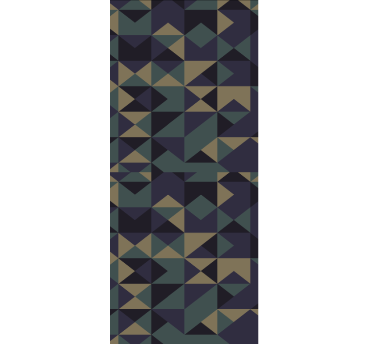 Geometriske mønsterblokke moderne rullegardiner - TenStickers