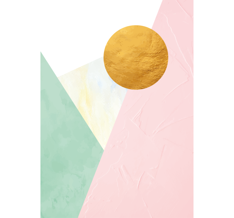 Gylden cirkel design moderne rullegardiner - TenStickers