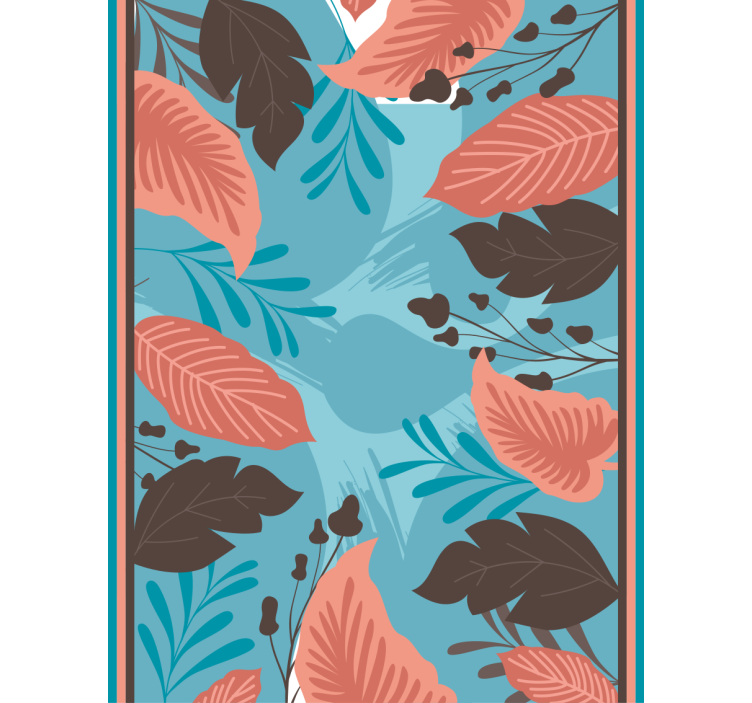 Grønt blomsterarrangement Blomster og planter på rullegardin - TenStickers