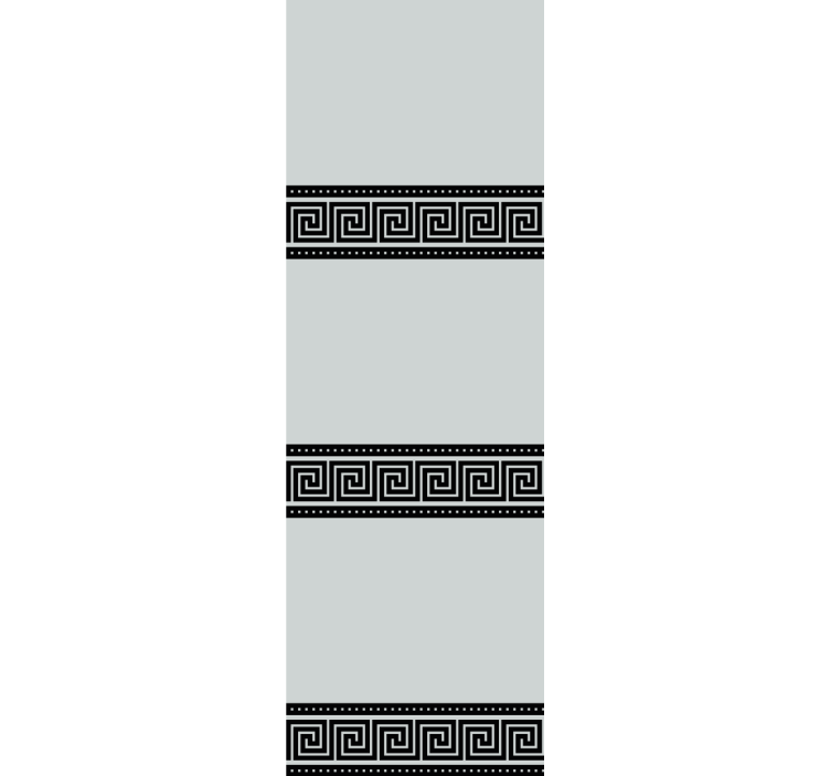 Geometriske sorte mønstre elegante rullegardiner - TenStickers