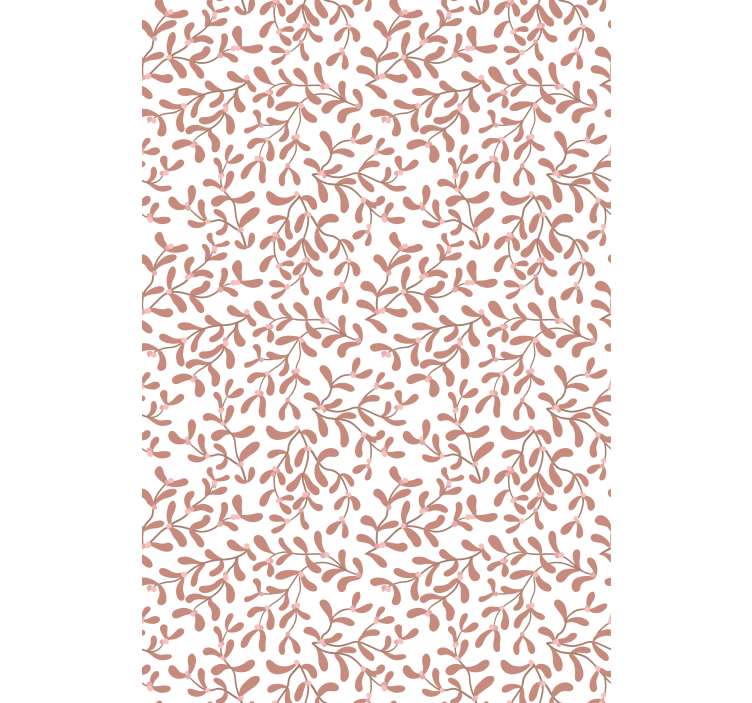 Subtilt bladmotiv Blomster og planter på rullegardin - TenStickers