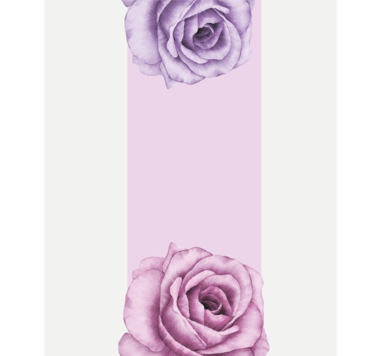 Elegante lilla blomster rullgardin - TenStickers