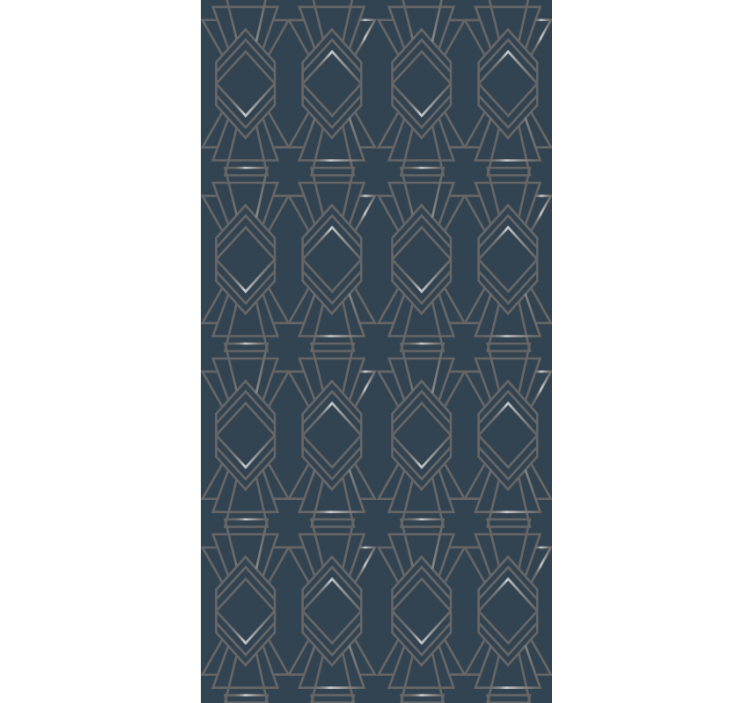 Geometriske former mønster moderne rullegardiner - TenStickers