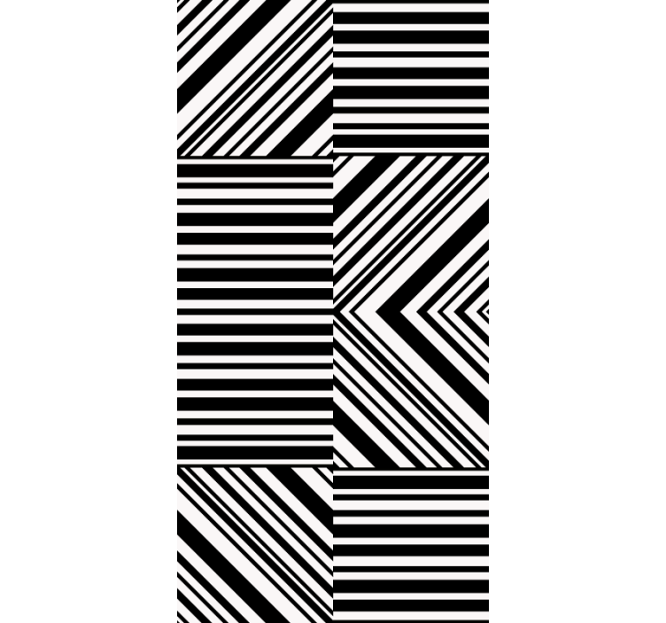 Sort zebraprint i kosmopolitisk stil mønstrede rullegardiner - TenStickers