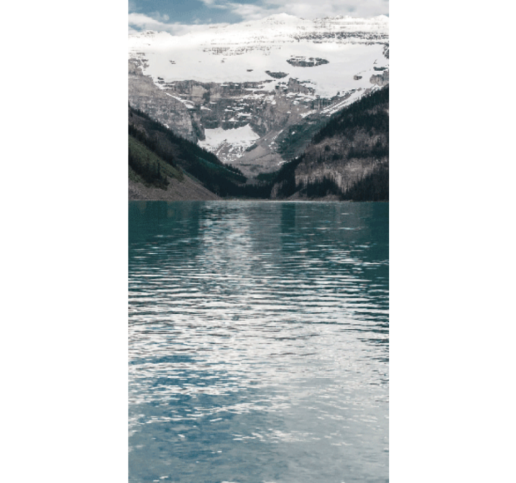 Bjergsø refleksioner originale rullegardiner - TenStickers