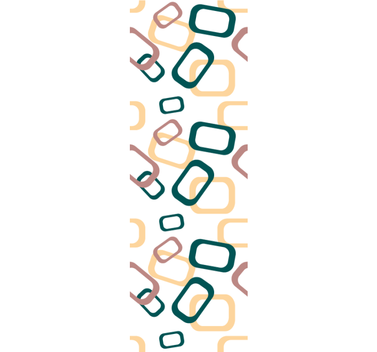 Abstrakte uregelmæssige former Skandinaviske rullegardiner - TenStickers