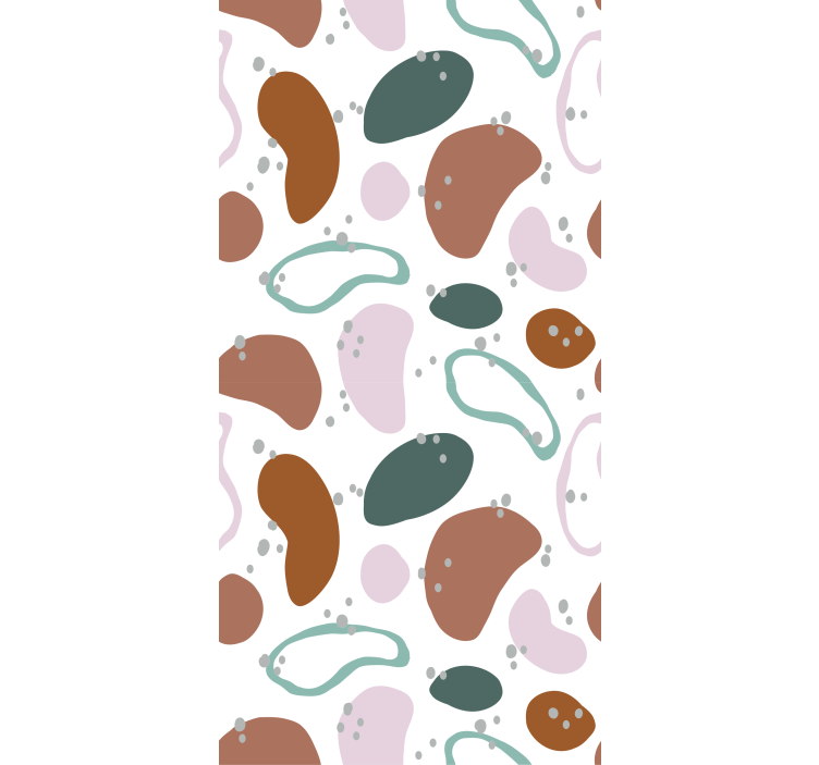 Uregelmæssigt abstrakt formmønster originale rullegardiner - TenStickers