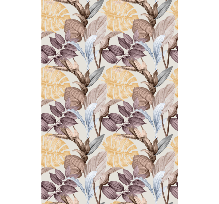 Tropiske planter xxl rullegardin med blomster - TenStickers