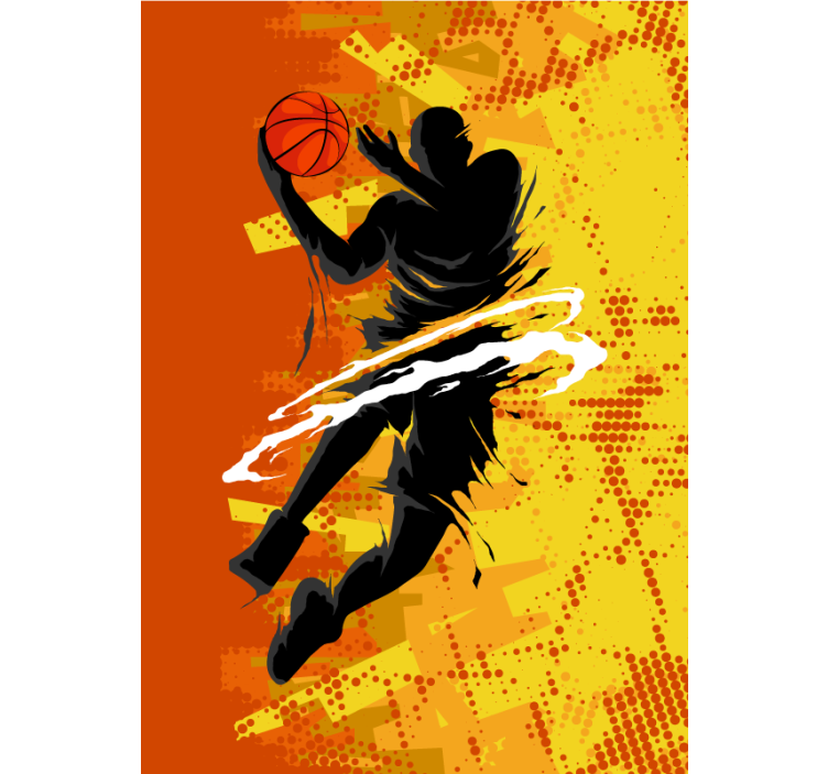 Basketballspiller rullegardin - TenStickers