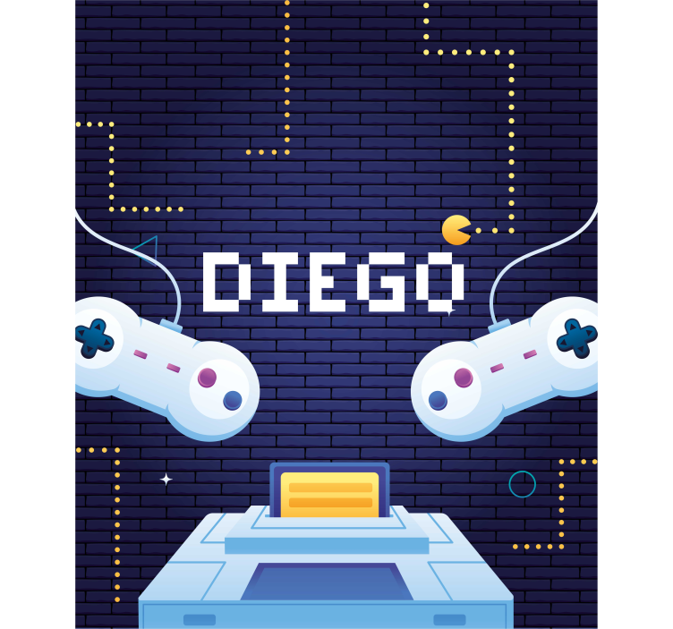 Computerspil navne rullegardiner - TenStickers