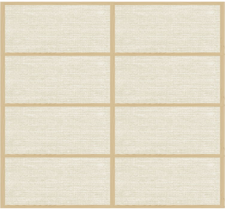 Japansk panelstruktur mønstrede rullegardiner - TenStickers