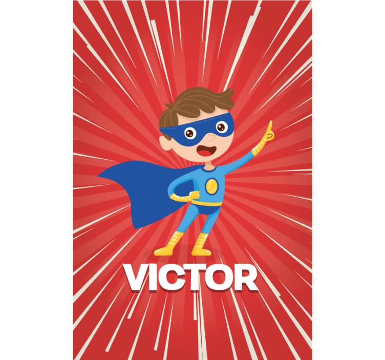 Super knægt navne rullegardiner - TenStickers