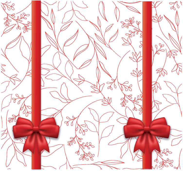 Blomstermønster med slips romantiske rullegardiner - TenStickers