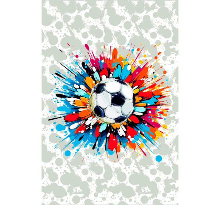 Eksplosion fodbold rullegardin - TenStickers