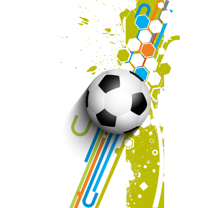 I aktion fodbold rullegardin - TenStickers