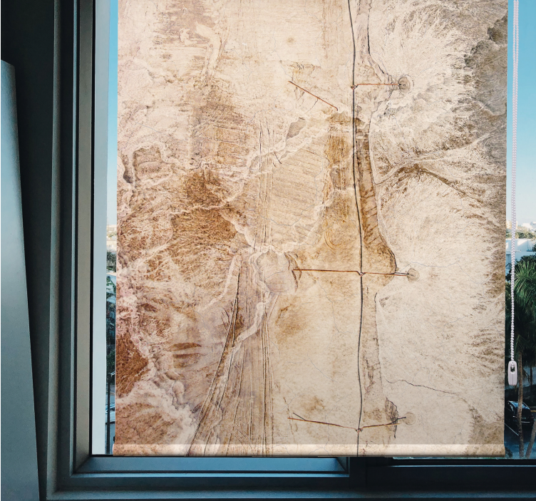 Abstrakte sandstensmønstre rullegardin mønster - TenStickers