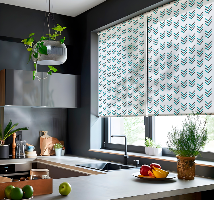 Blå pile Skandinaviske rullegardiner - TenStickers