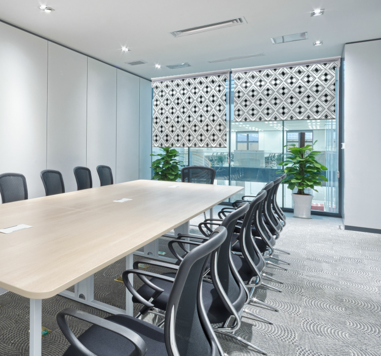 Elegant geometrisk mønster moderne rullegardiner - TenStickers