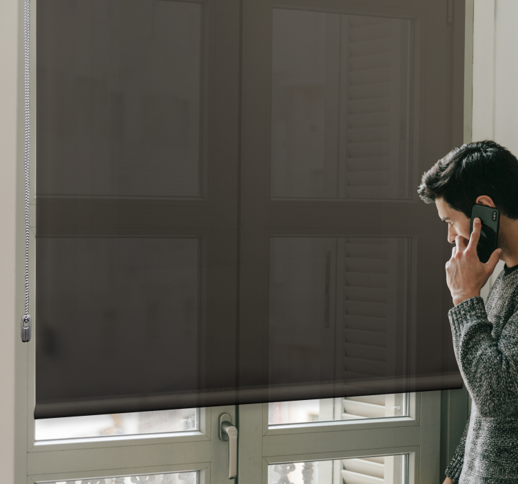 Elegant mørkt omslag mørkleggende rullegardin - TenStickers