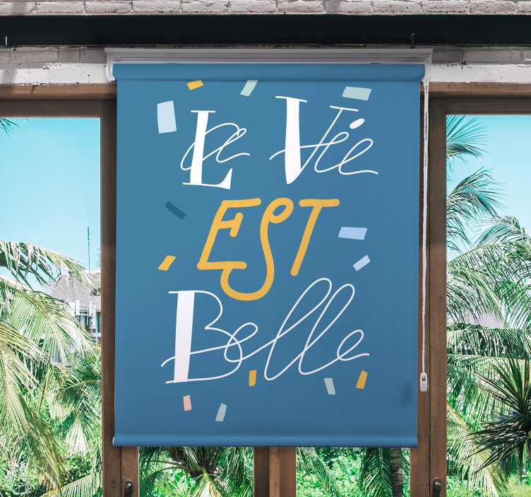 Elegant tekst soveværelse rullgardin - TenStickers