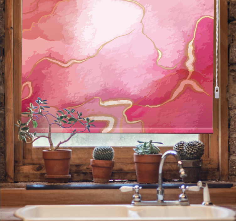 Elegante flydende mønstre rullegardin mønster - TenStickers