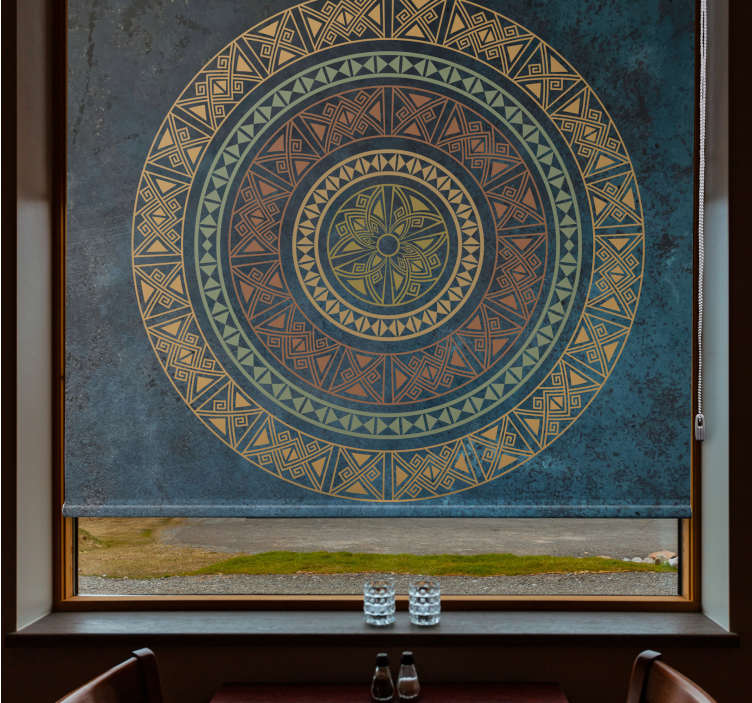 Etnisk "industriel stil" stue rullgardin - TenStickers