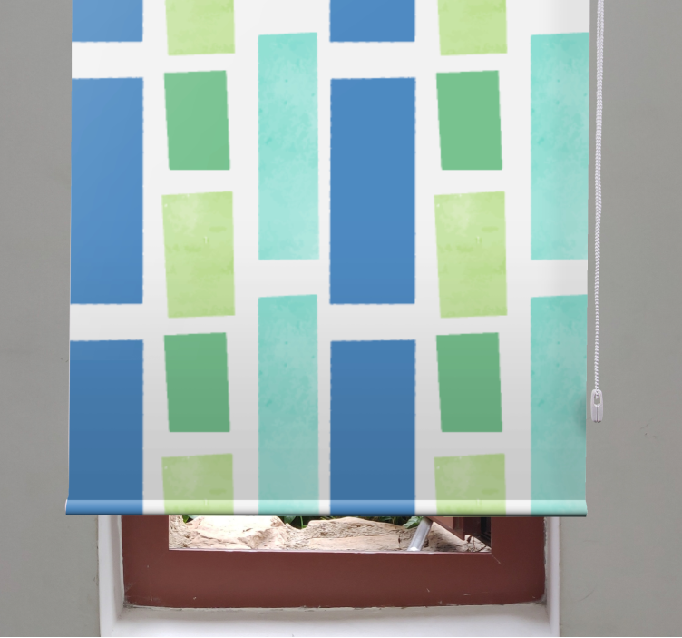 Farverig pensel maling rullgardin maleri - TenStickers