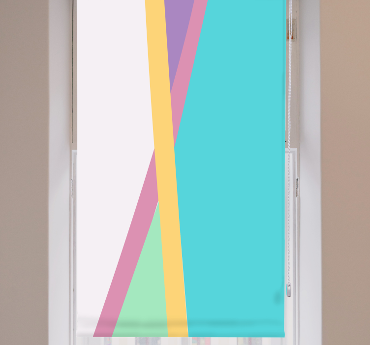 Farverig baggrundsfarve stue rullgardin - TenStickers