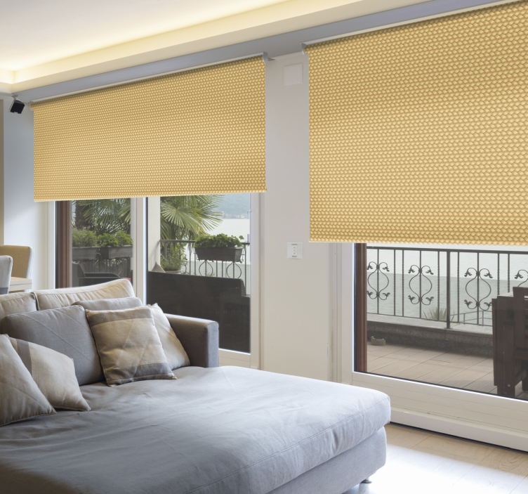 Flet tekstur mønstrede rullegardiner - TenStickers