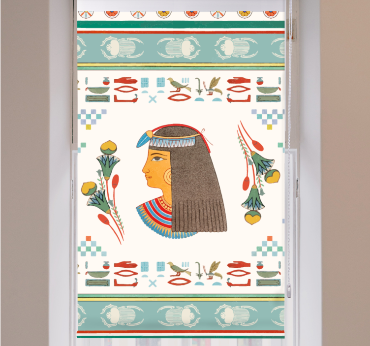 Gammel egyptisk dronning kunst rullegardiner med serier - TenStickers