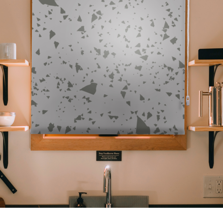 Geometriske fragmentmønstre rullegardin mønster - TenStickers