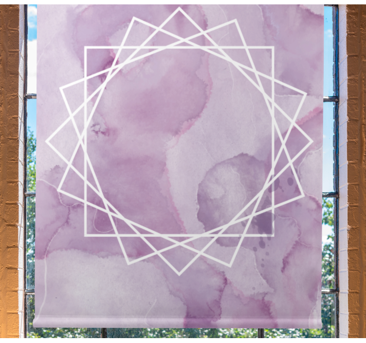 Aquarella elegant stjerne rullegardin mønster - TenStickers