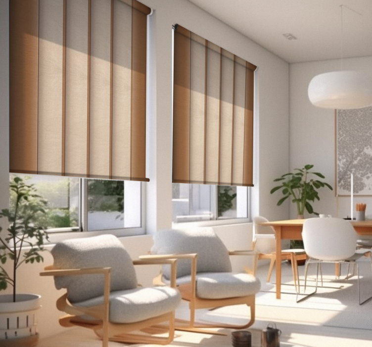 "Japansk panel tekstur" beige rullegardin - TenStickers