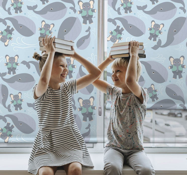 Legesyge dyr rullegardiner til baby værelse - TenStickers