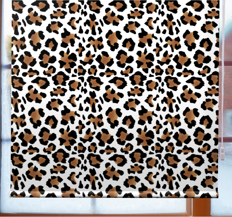 Leopardplet motiv dyr rullegardin - TenStickers