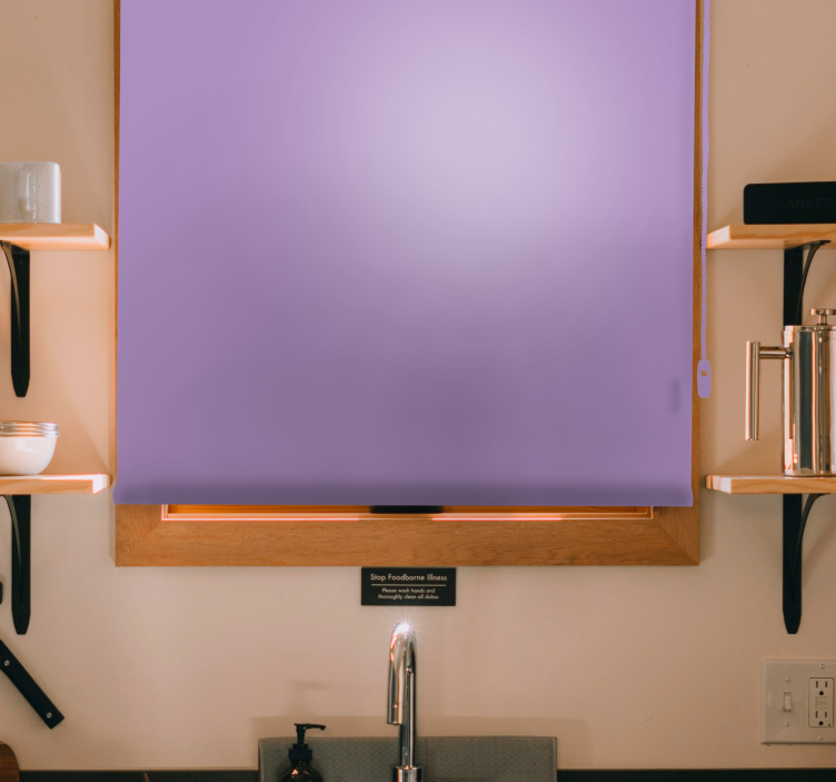 Lilla violet almindelig farve elegant rullgardin - TenStickers