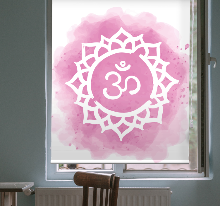 Mandala om symbol zen rullegardiner - TenStickers