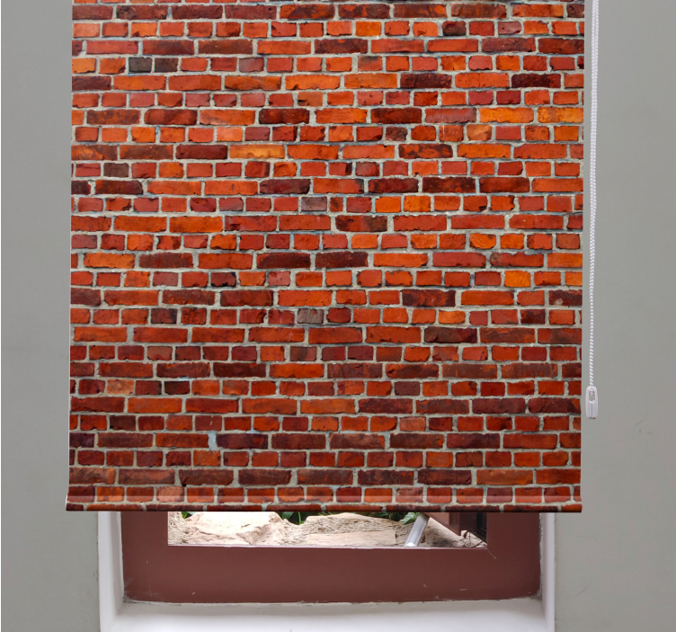 Moderne mursten "industriel stil" rullgardin - TenStickers