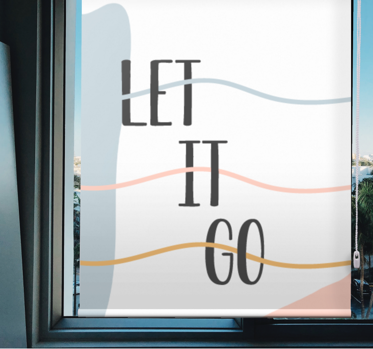 Pastelfarver lader det gå rullegardin - TenStickers