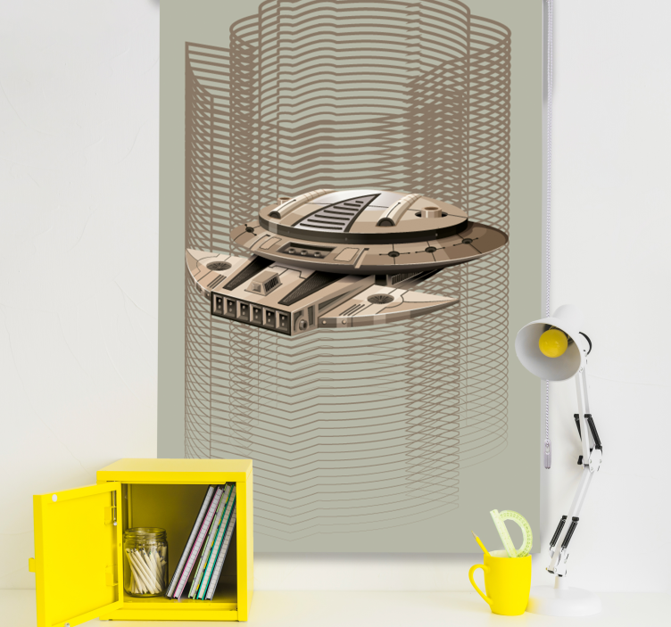 Rumskib nørd rullegardin - TenStickers