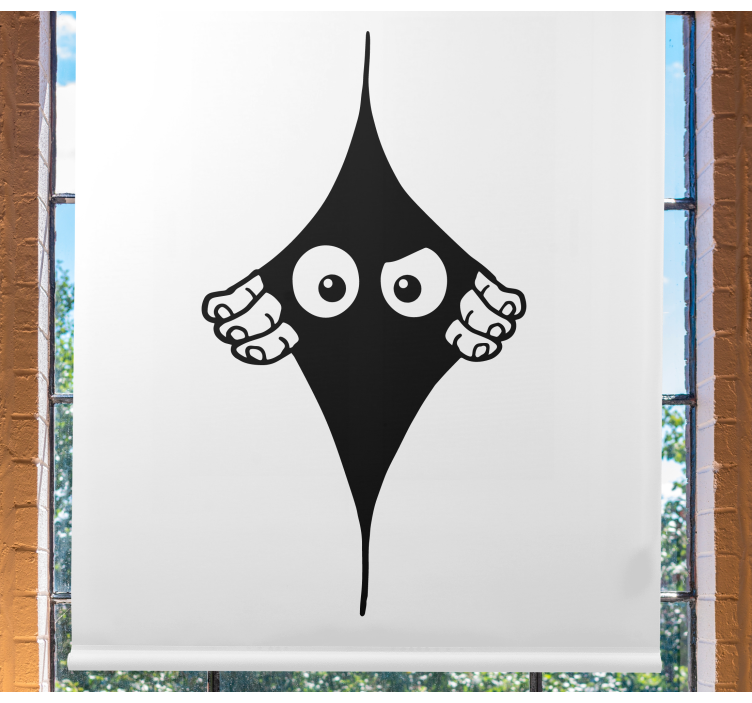 Sjov monocolor kigger øjne rullegardin - TenStickers