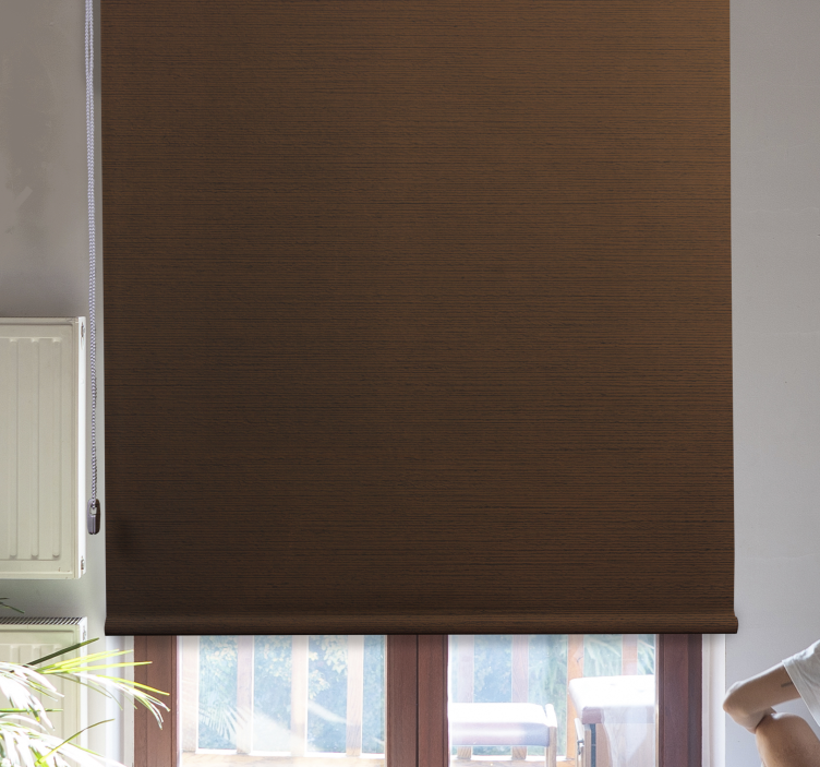 Træeffekt mørkebrun rustik persienne - TenStickers