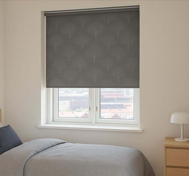 Træmønster rullegardin teenager - TenStickers