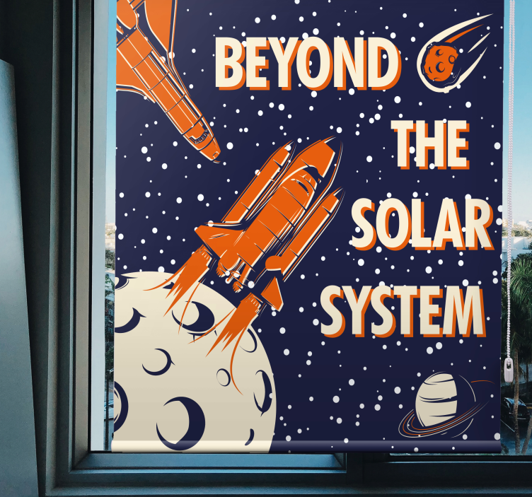 Ud over solsystemet teenage rullgardin - TenStickers