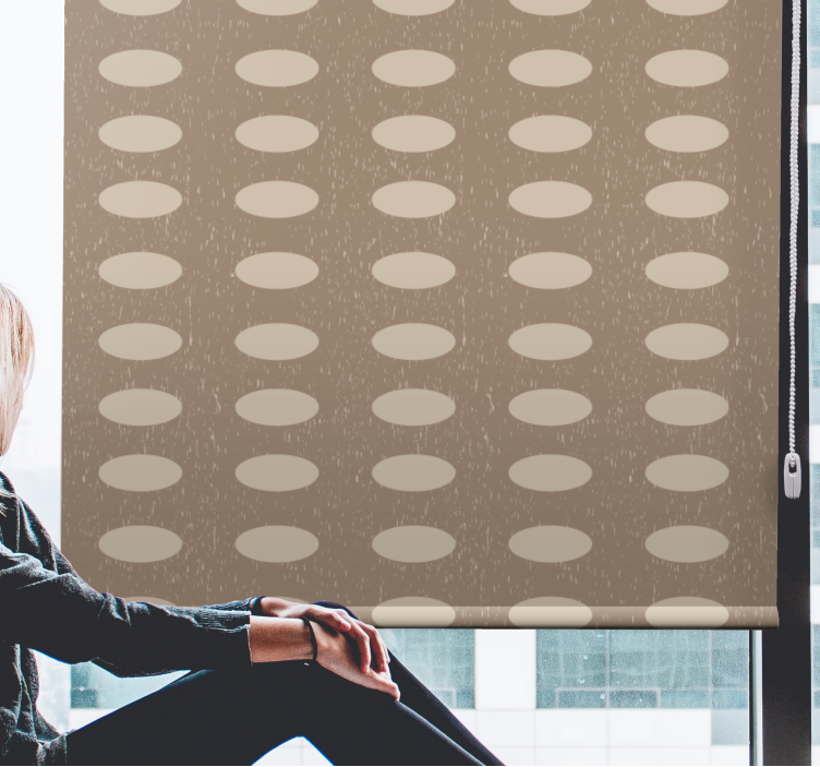 Veltalende ovale mønstre rullegardin mønster - TenStickers