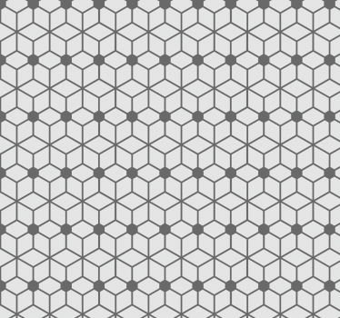 Rullegardin til badeværelse hexagonalt flisearrangement - TenStickers