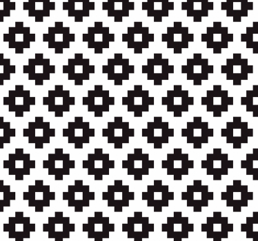 Rullegardin til badeværelse med geometrisk fliseinspiration - TenStickers